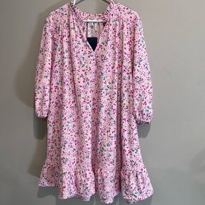 Crown & Ivy pink floral flowy dress